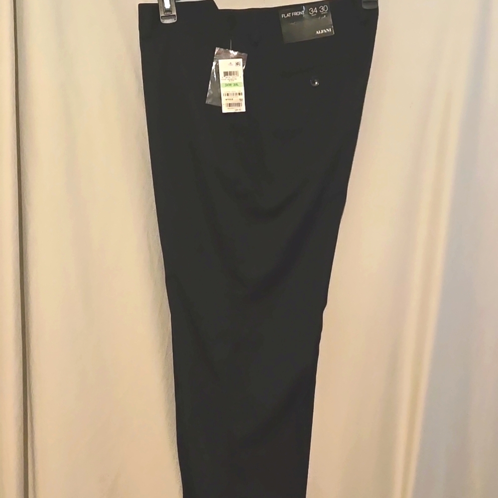 Alfani men's flat front classic dress pants, NEW